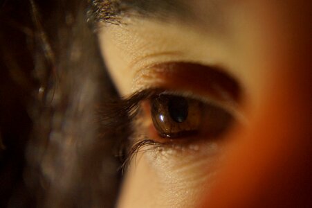 Portrait face eyelash