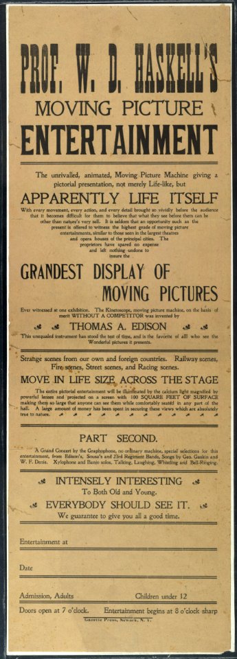 Prof. Haskell's moving picture entertainment LCCN2005679786