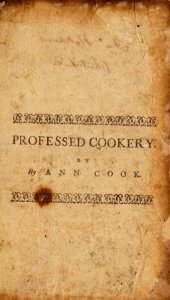Professed Cookery - Title page 1