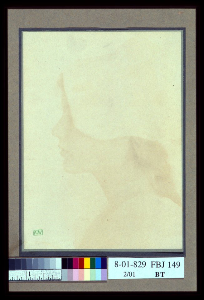 Profile of young woman wearing bonnet) - EW LCCN2004676345