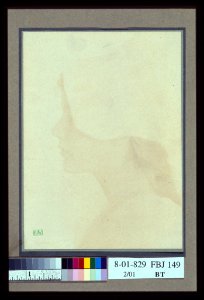 Profile of young woman wearing bonnet) - EW LCCN2004676345