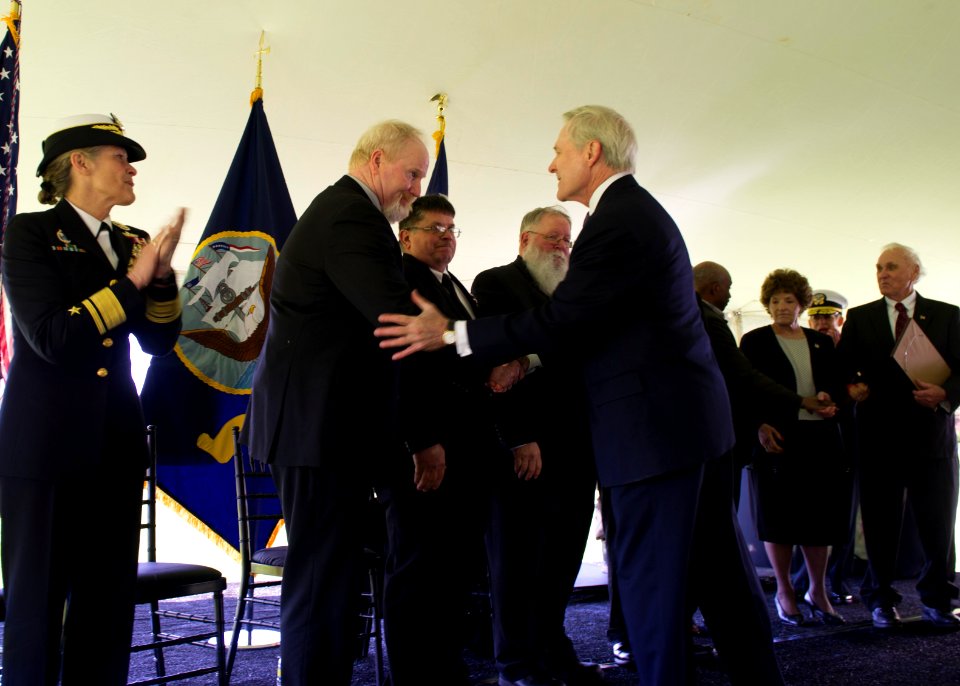 Prisoner of War Medal presentation 150421-N-AC887-001