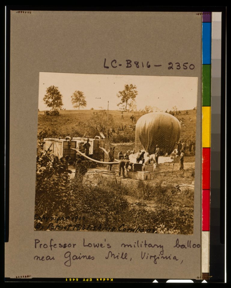 Professor Lowe's military balloon near Gaines Mill, Virginia LCCN2012649020