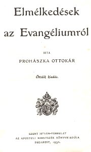 Prohászka elmélkedései