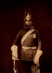 Private Michael McNamara (three-quarter length) - 5th Dragoon Guards