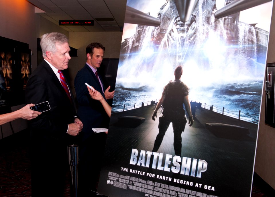 Private screening of Battleship 120514-N-AC887-003