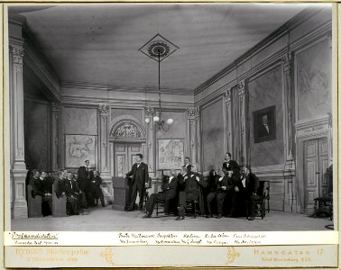 Profkandidaten, Svenska teatern 1900. Föreställningsbild - SMV - H10 063