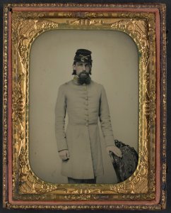 Private William Stone of Co. D, 2nd South Carolina Cavalry Regiment, in uniform) - Rees LCCN2014646223 photo