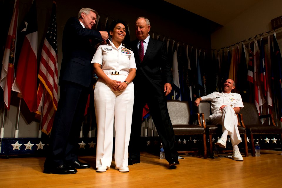 Promotion ceremony 140701-N-LV331-001
