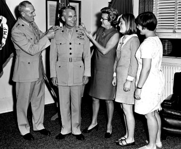 Promotion of MG Robert P. Keller by LTG Louis B. Robertshaw