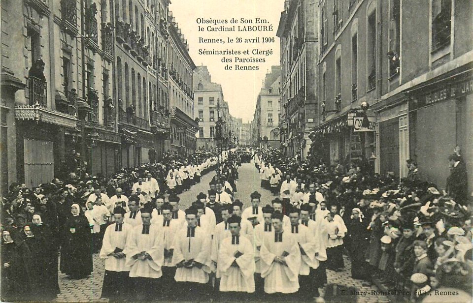 Procession funéraire du cardinal Labouré