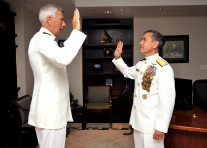 Promotion of Harry B. Harris Jr. to Admiral 131016-N-QF605-012