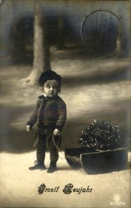 Prosit Neujahr postcard