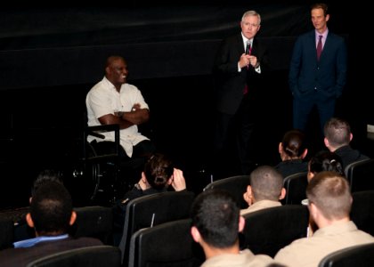 Private screening of Battleship 120514-N-AC887-005