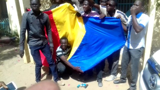 Protest in Chad against Zouhoura's gang rape, Ndjamena, April 2016 photo