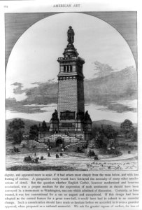 Proposed design for the completion of the Washington Monument, Washington, D.C. LCCN2011648067