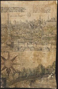 Prospect of Constantinople, Sheet 12, Melchior Lorck, 1559