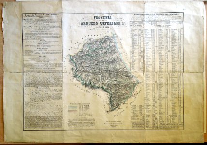 Provincia di Abruzzo Ulteriore 1°. Anno 1853
