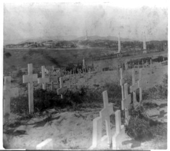 Protestant burying ground, (Broderick's Monument) from the Catholic Cemetery, Lone Mountain, San Francisco LCCN2002719252