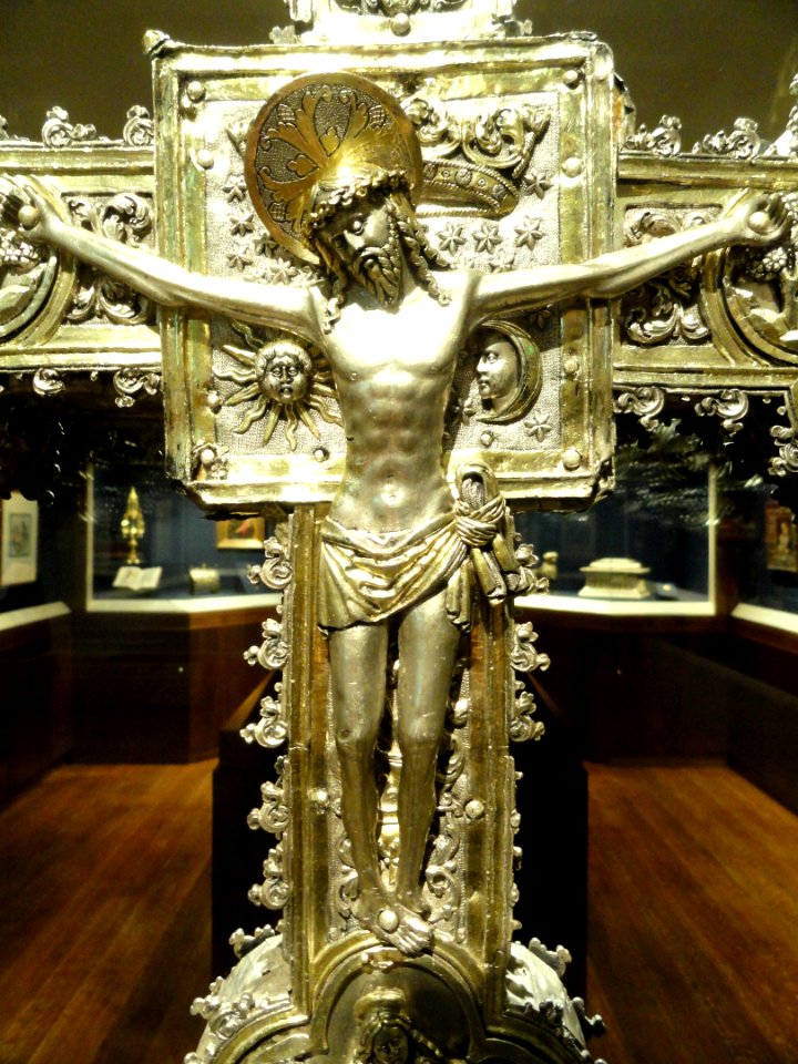 Processional Cross detail, Andalucia, early 16th century - Nelson-Atkins Museum of Art - DSC08365
