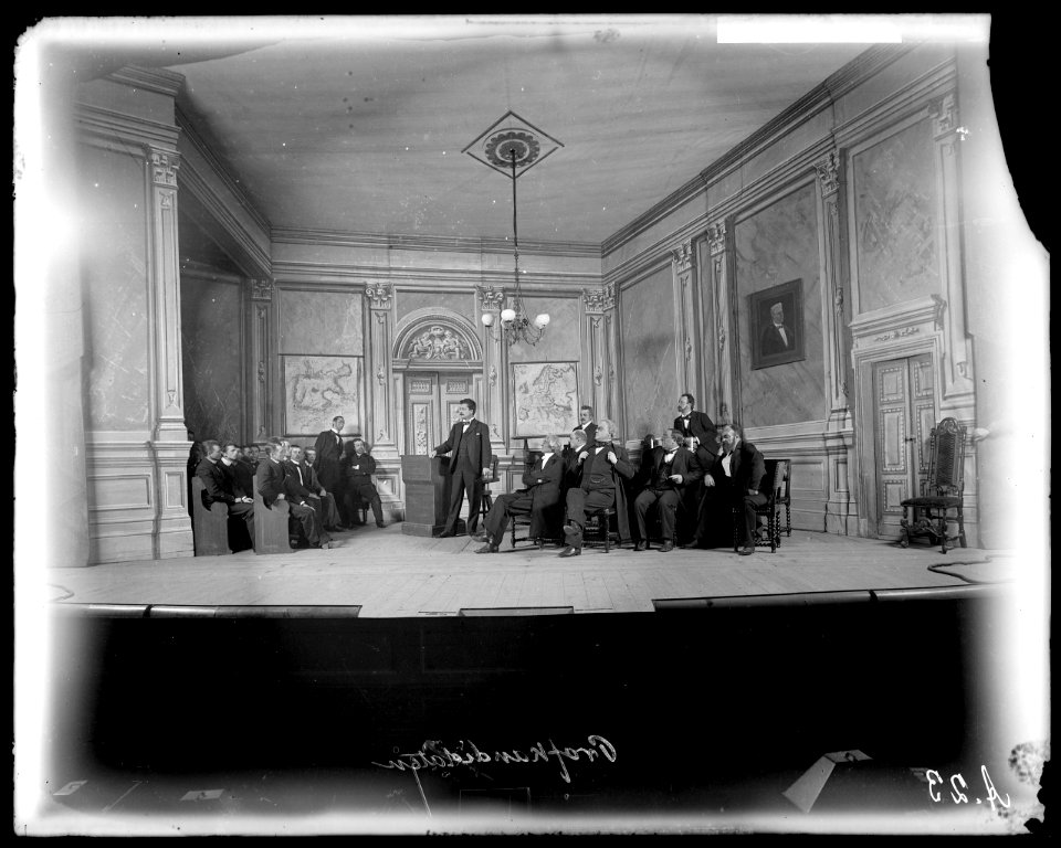 Provkandidaten, Svenska teatern 1900. Föreställningsbild - SMV - SvT108