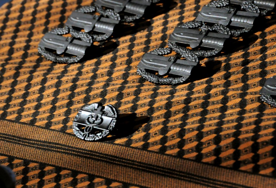 PRT Farah Security Force soldiers awarded Combat Action Badge and Combat Medical Badge 121219-N-LR347-439