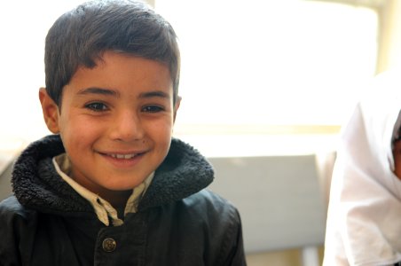 PRT Farah visits children's supplemental feeding center at Farah City hospital 121222-N-LR347-057