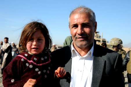 PRT Farah visits local returnee and refugee village 130209-N-LR347-210
