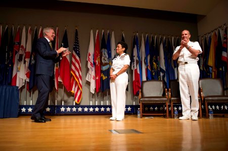 Promotion ceremony 140701-N-WL435-270