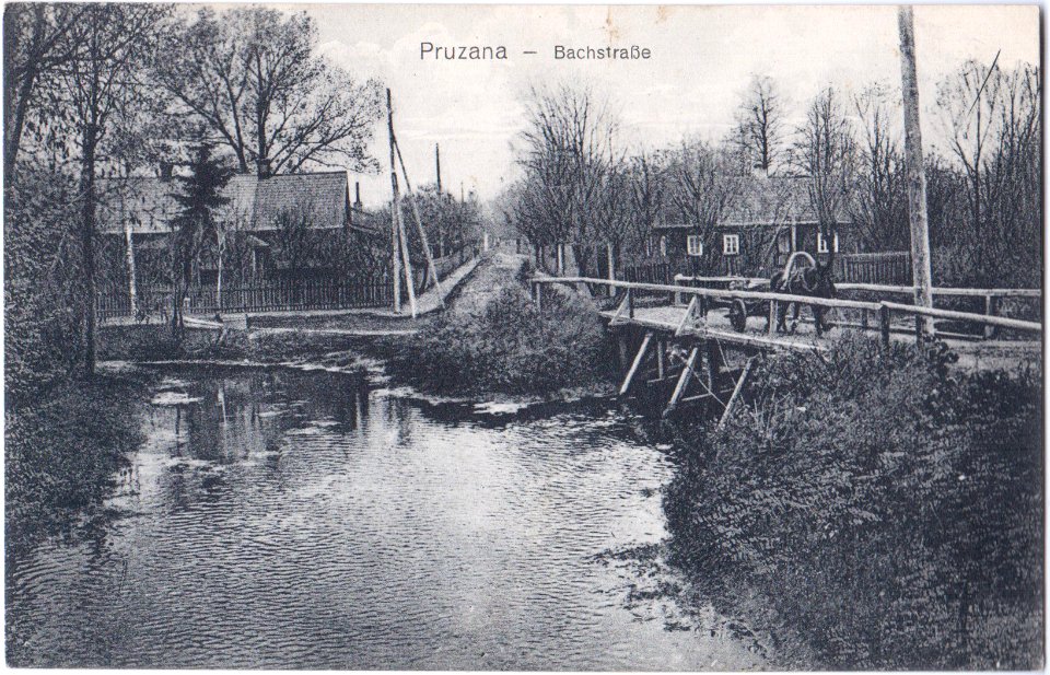 Pružany, Zabrockaja-Muchaviec. Пружаны, Заброцкая-Мухавец (1917)