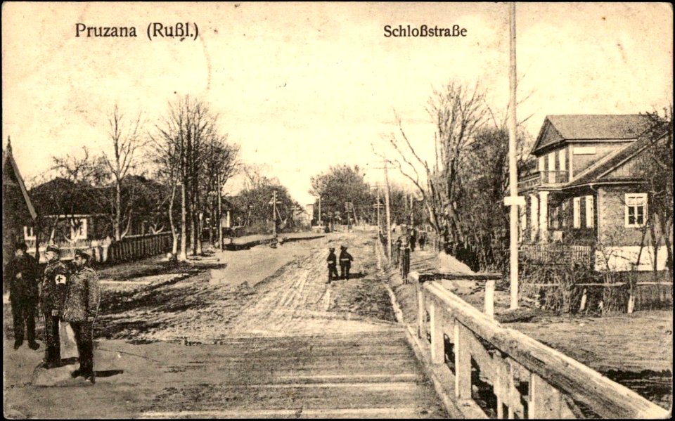 Pružany, Zamkavaja-Muchaviec. Пружаны, Замкавая-Мухавец (1917)
