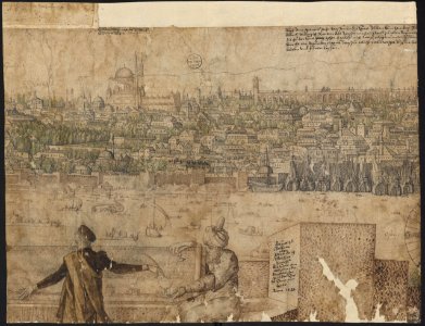 Prospect of Constantinople, Sheet 11, Melchior Lorck, 1559