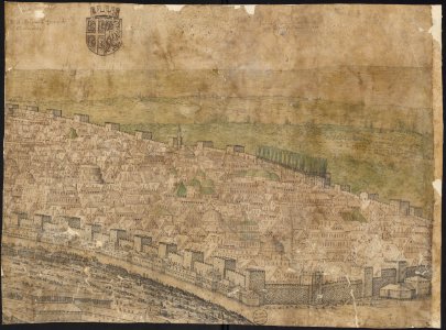 Prospect of Constantinople, Sheet 17, Melchior Lorck, 1559
