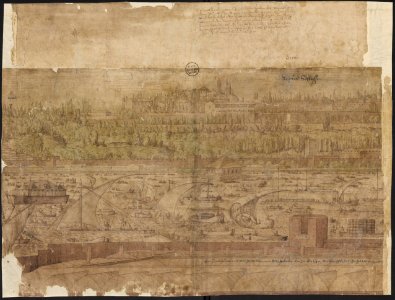 Prospect of Constantinople, Sheet 3, Melchior Lorck, 1559