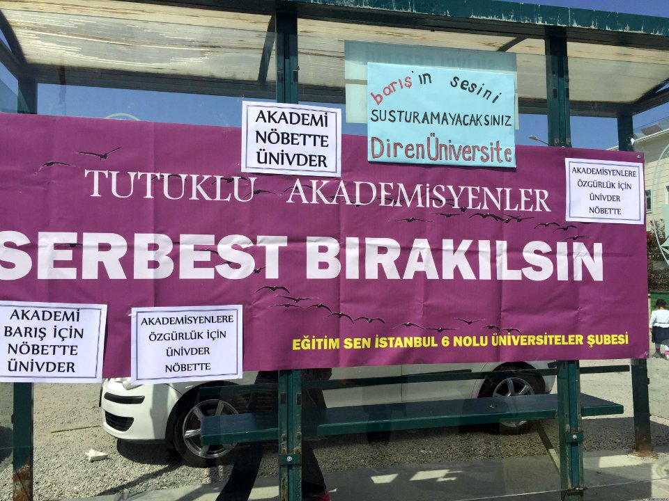 Protest for the arrested academics (3)