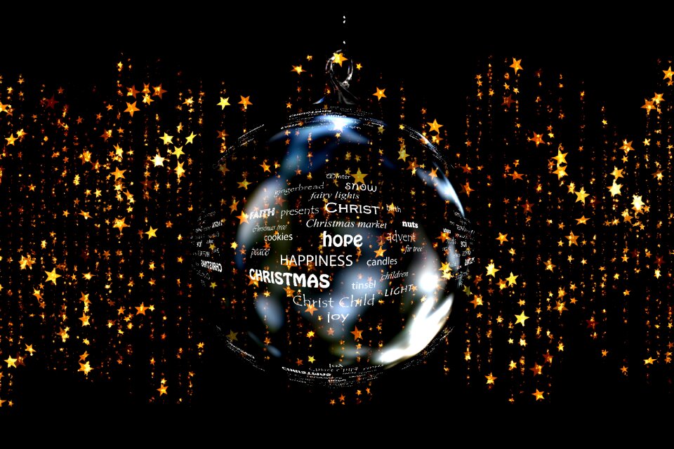 Christmas ornament words advent