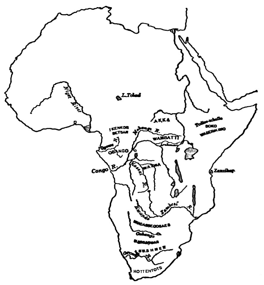 PSM V37 D676 Map of africa circa 1890
