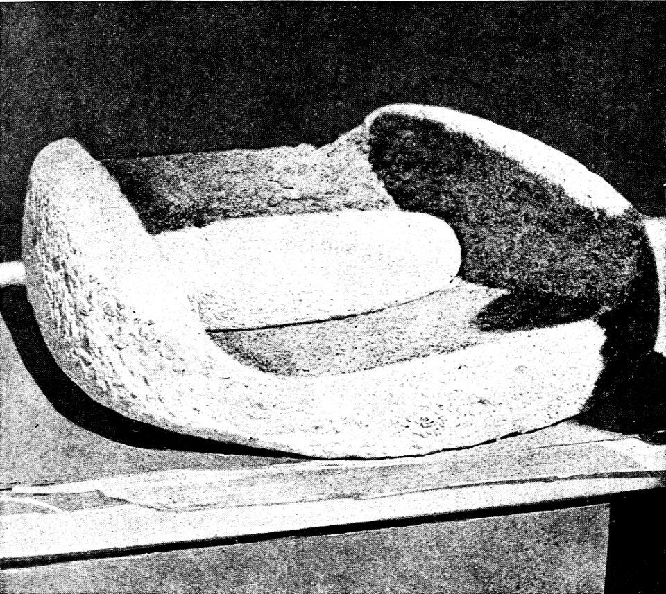 PSM V37 D778 Metate and grinding stone from casa grande