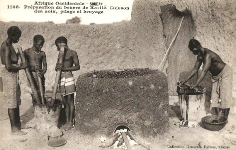 Préparation du beurre de karité (AOF) (2)