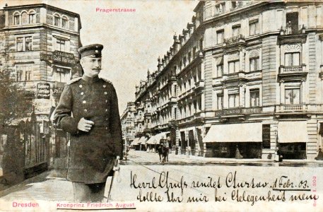 Príncipe heredero de Sajonia bella época Dresde