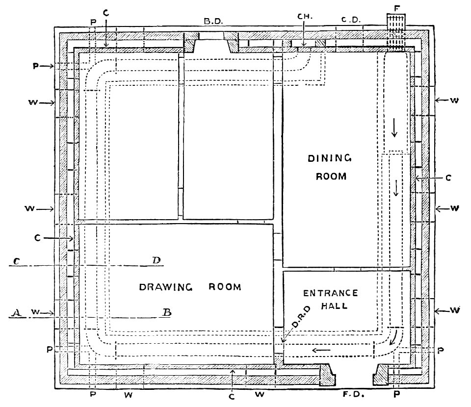 PSM V41 D852 Ground floor plan of somesco house at creil oise france