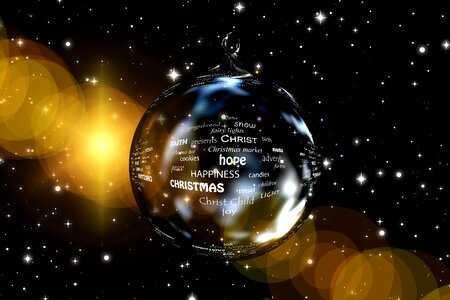 Christmas ornament words advent