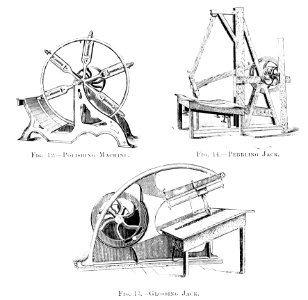 PSM V41 D367 Three different types of leather finishing machines
