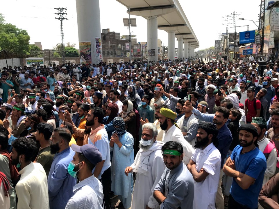 Protest TLP Lahore April 2021