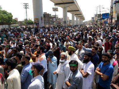 Protest TLP Lahore April 2021