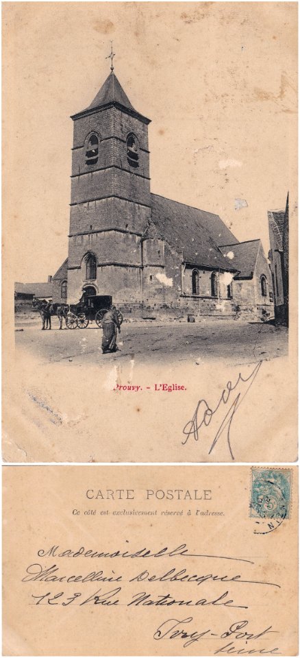 Prouvy (France – dép. du Nord) — Église Saint Pierre (vº- rº)