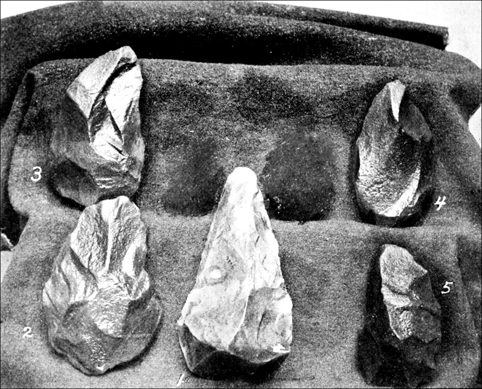 PSM V43 D688 Flint from st acheul and argillites from delaware valley