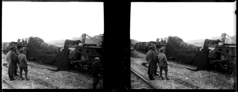 Rampont. 22-10-16. Train blindé. Canons de 400. - Fonds Berthelé - 49Fi660