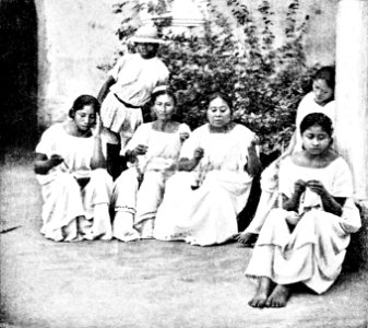 PSM V44 D684 Indian women spinning photo