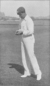 Ranji 1897 page 028 W. Marlow catching the ball - a hot drive photo